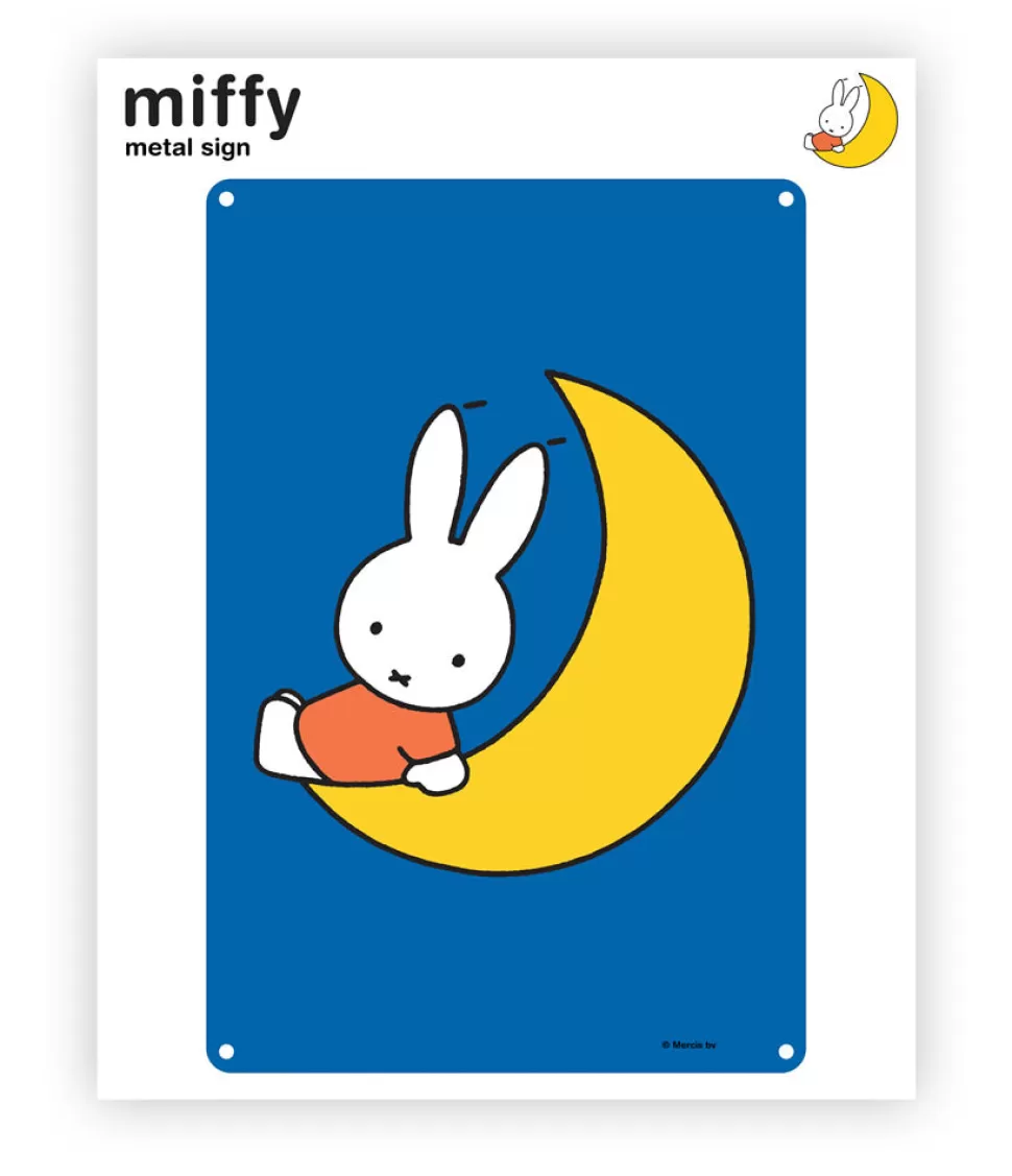 Sale Miffy Moon Metal Sign