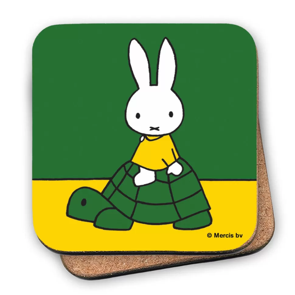 New Miffy On A Tortoise Cork Coaster