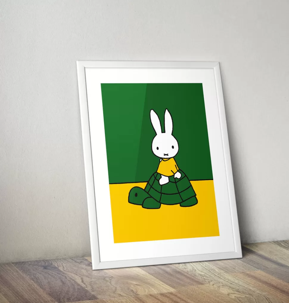 New Miffy On A Tortoise Framed Mini Poster