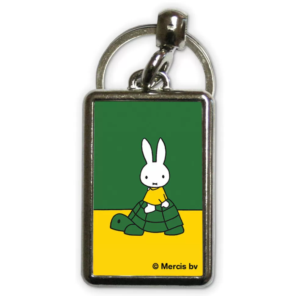 Fashion Miffy On A Tortoise Metal Keyring