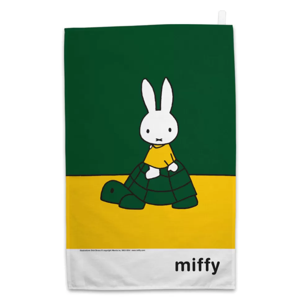 New Miffy On A Tortoise Tea Towel