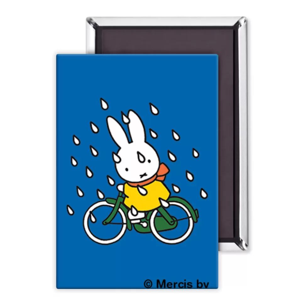 Online Miffy On Her Bike In The Rain Magnet