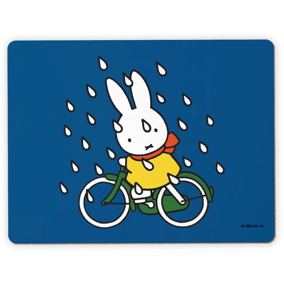 Best Miffy On Her Bike In The Rain Placemat