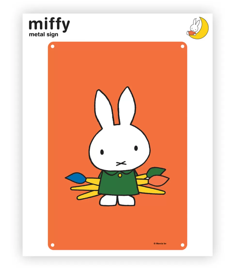 Cheap Miffy Paintbrushes Metal Sign