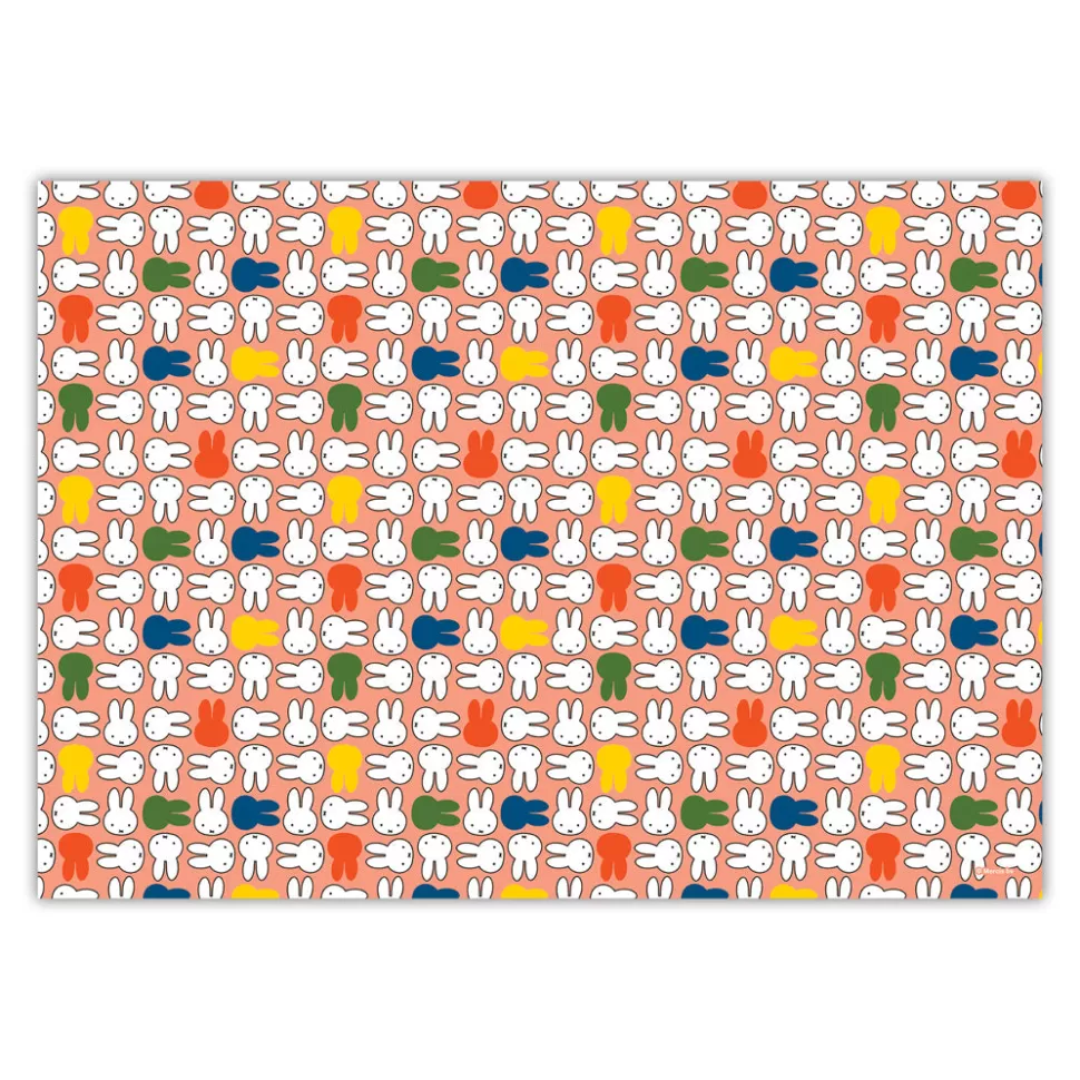 New Miffy Pink Faces Gift Wrap