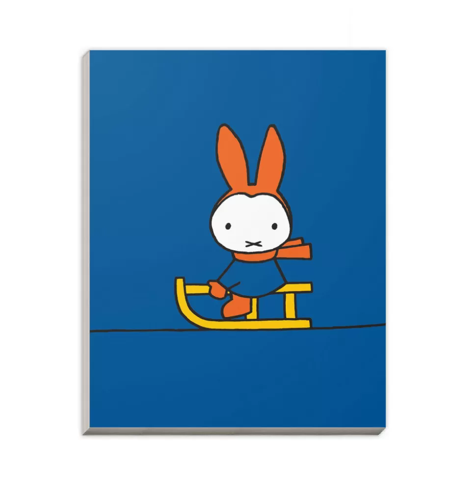 Cheap Miffy Playing On A Sleigh A6 Notepad