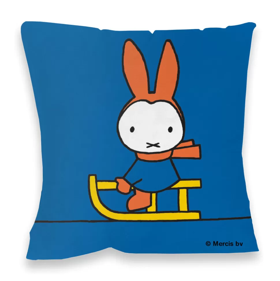 Best Miffy Playing On A Sleigh Cushion