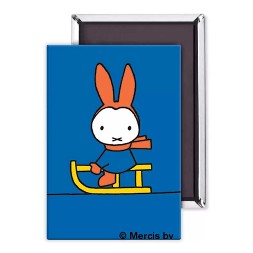 Shop Miffy Playing On A Sleigh Magnet