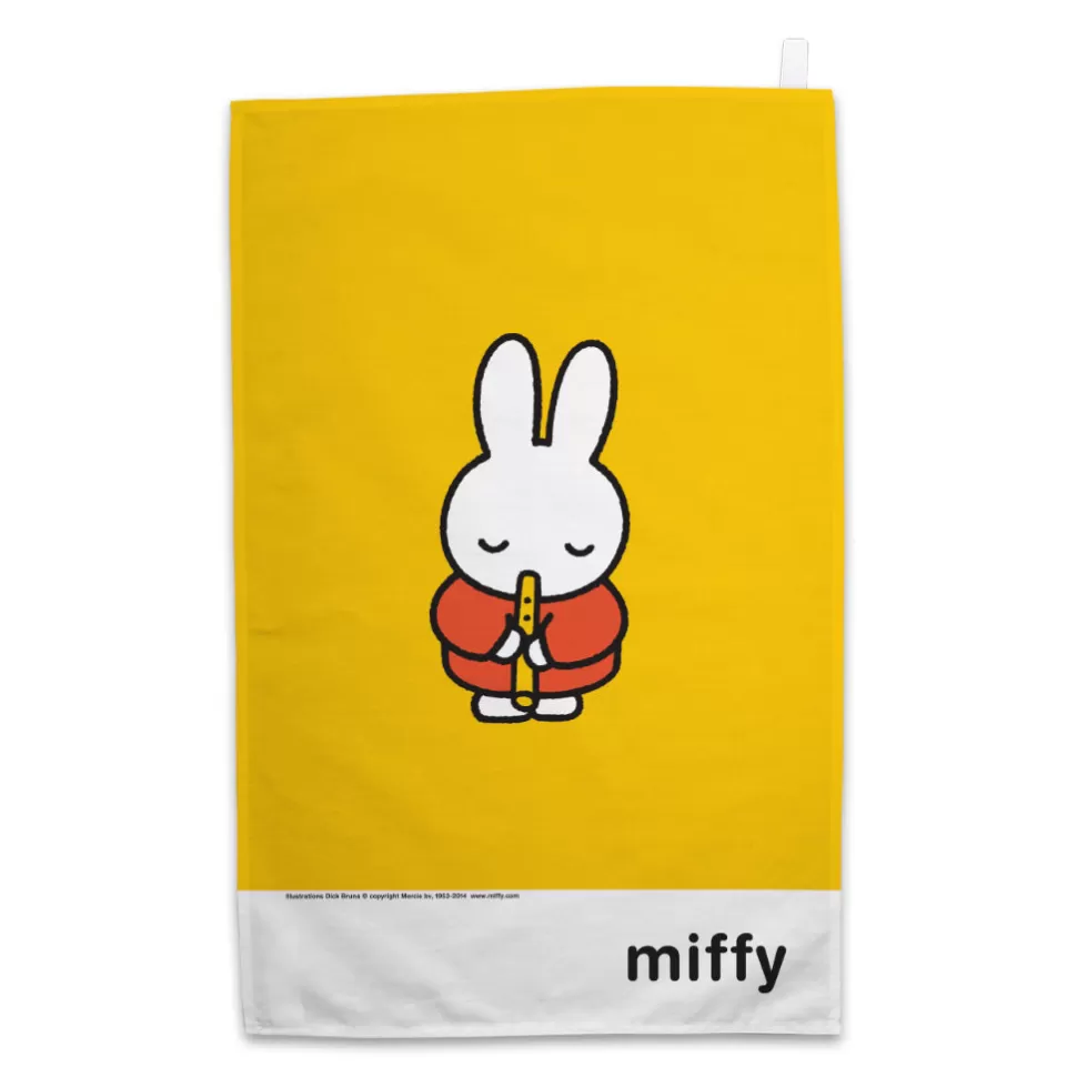 Best Sale Miffy Playing The Recorder Tea Towel