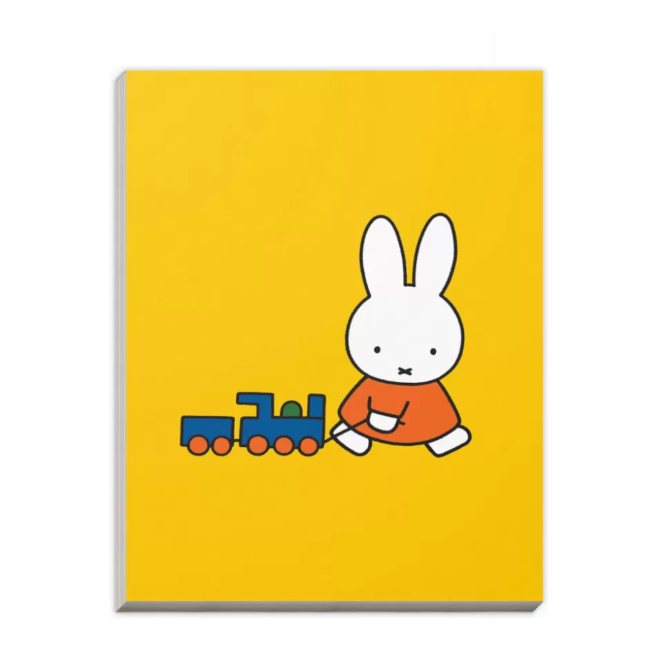 Flash Sale Miffy Pulling A Toy Train A6 Notepad