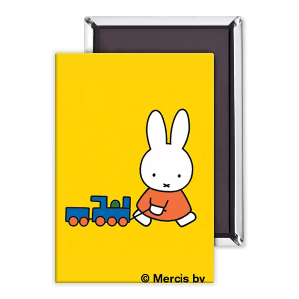 Shop Miffy Pulling A Toy Train Magnet