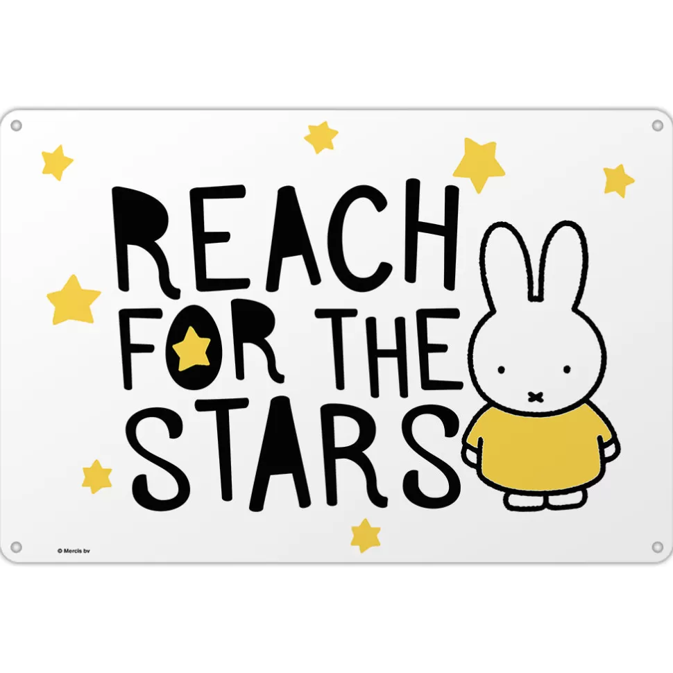 Outlet Miffy Reach For The Stars Metal Sign