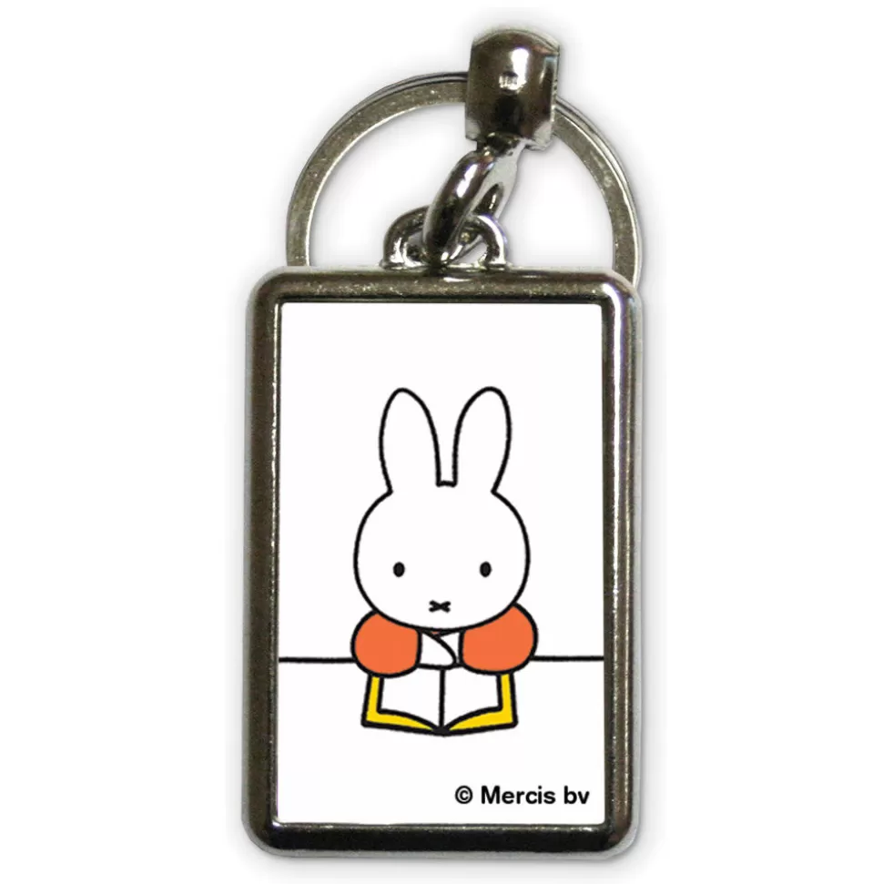 Fashion Miffy Reading A Book Metal Keyring