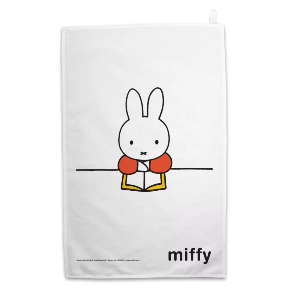 Clearance Miffy Reading A Book Tea Towel