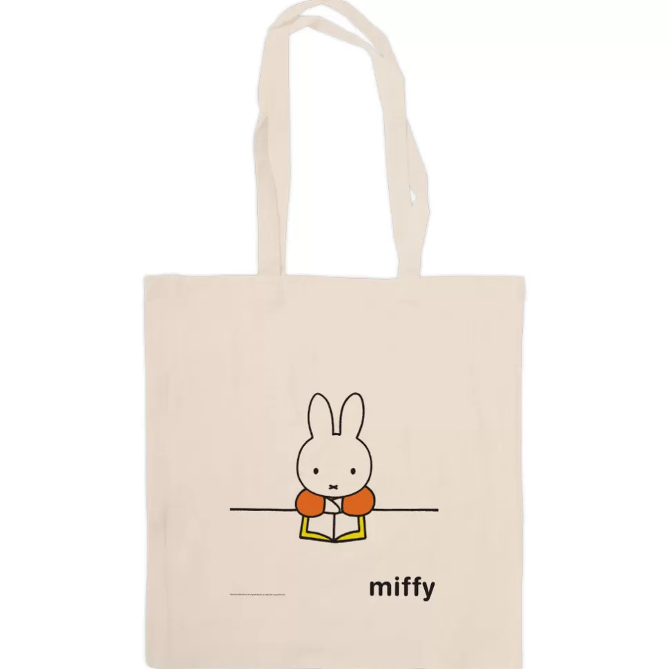 Store Miffy Reading A Book Tote Bag