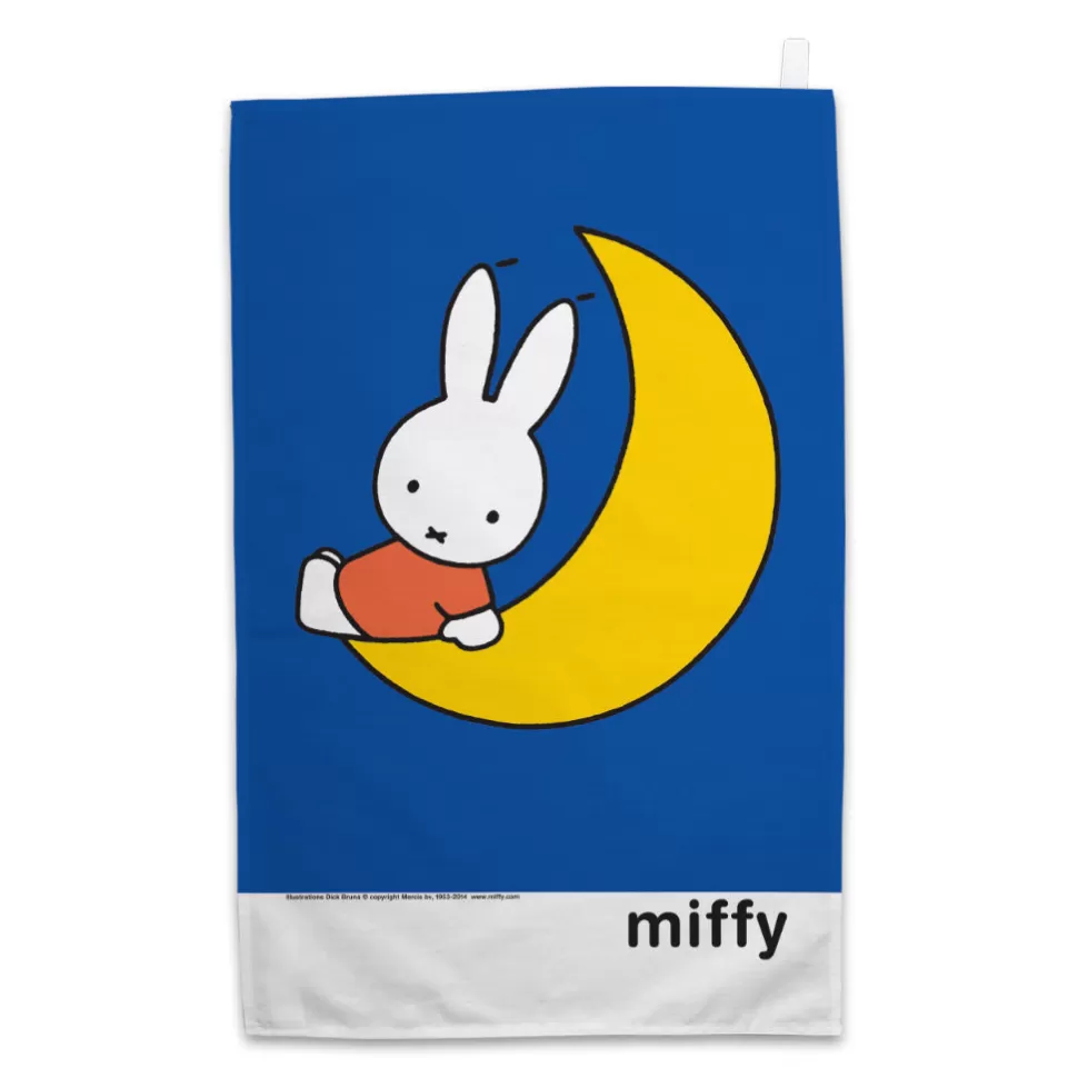 Cheap Miffy Sat On The Moon Tea Towel