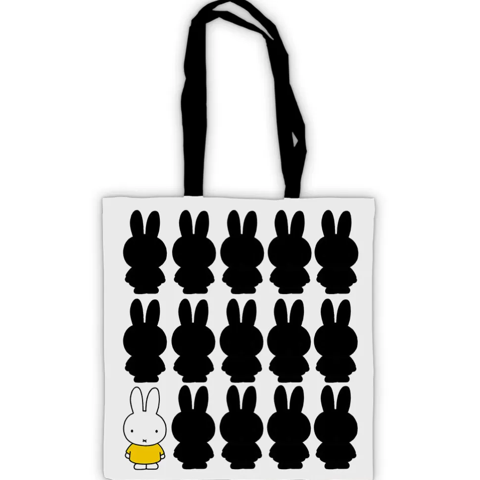 Clearance Miffy Silhouette Edge To Edge Tote Bag