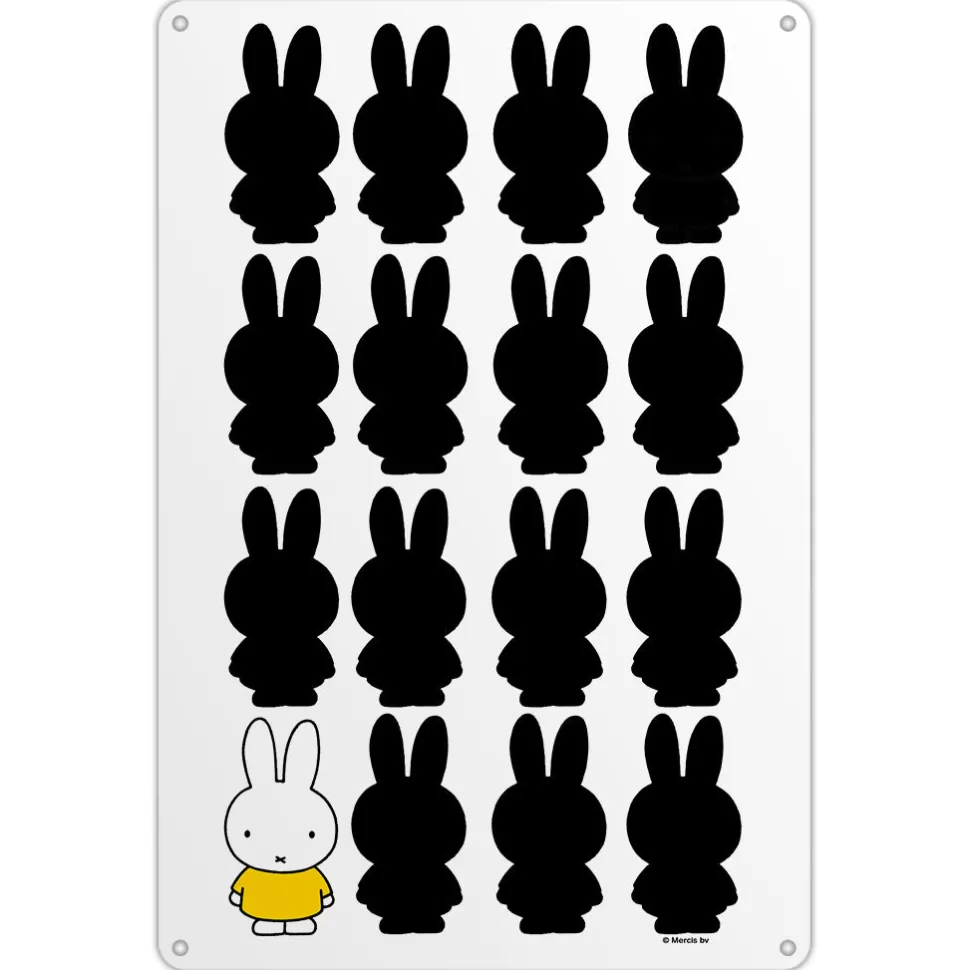 Store Miffy Silhouette Metal Sign