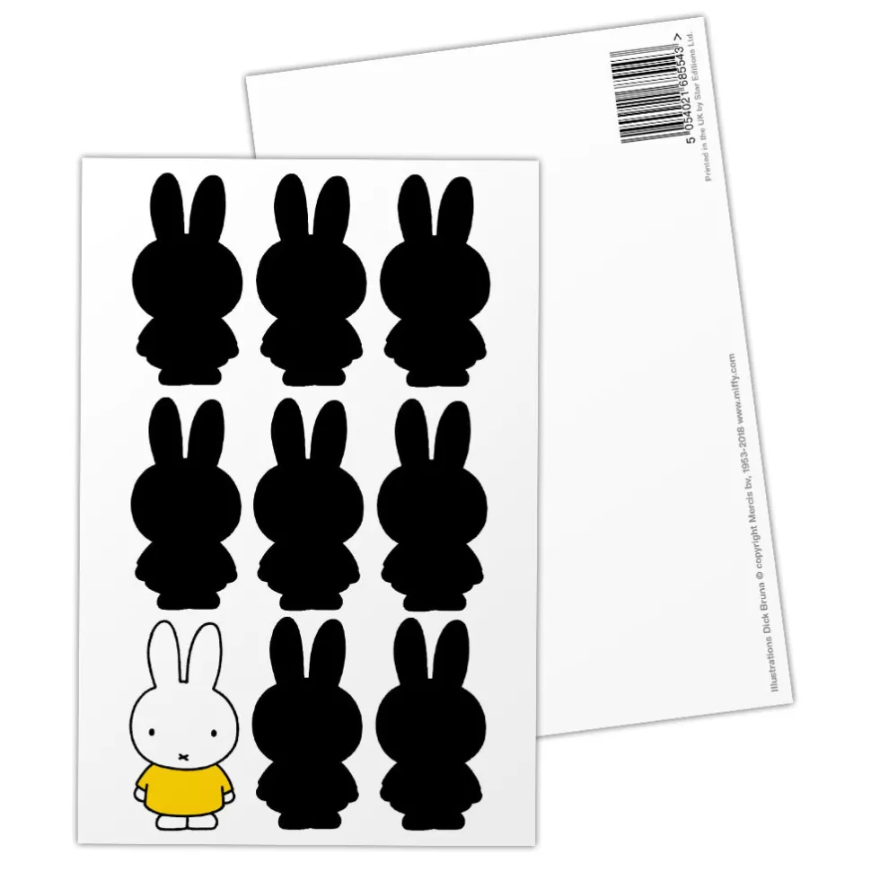 Fashion Miffy Silhouette Postcard