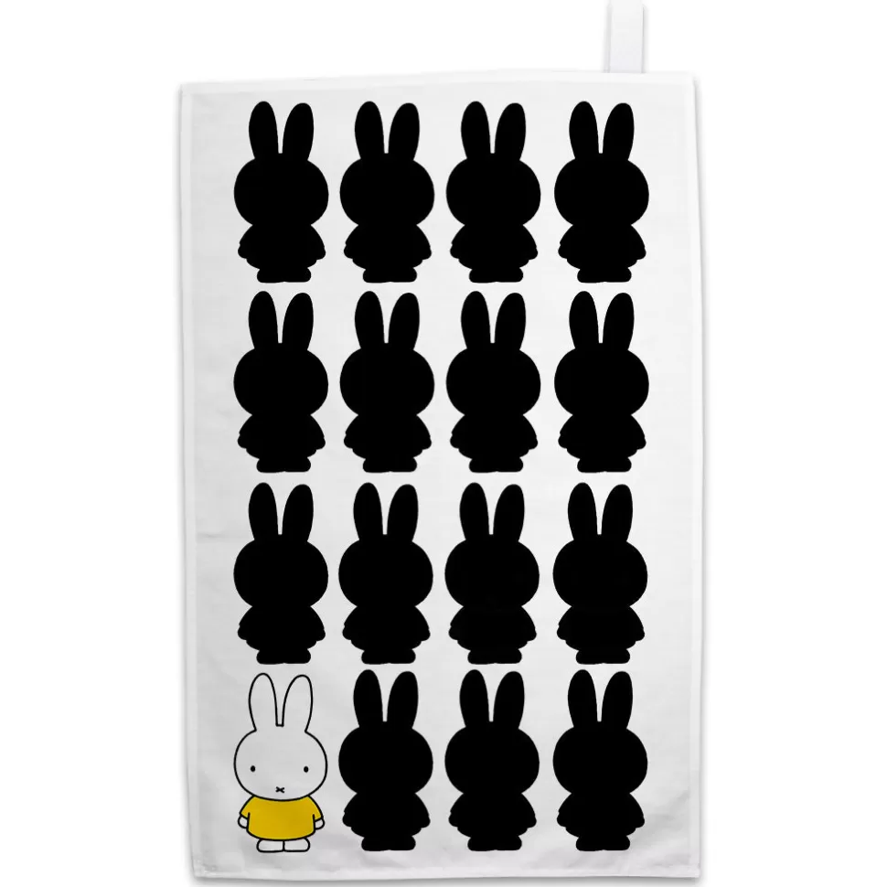 Clearance Miffy Silhouette Tea Towel