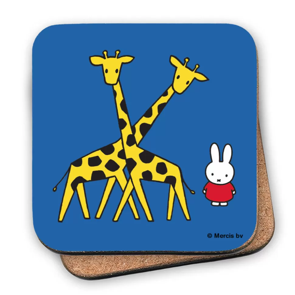 Flash Sale Miffy With Two Giraffes Cork Coaster