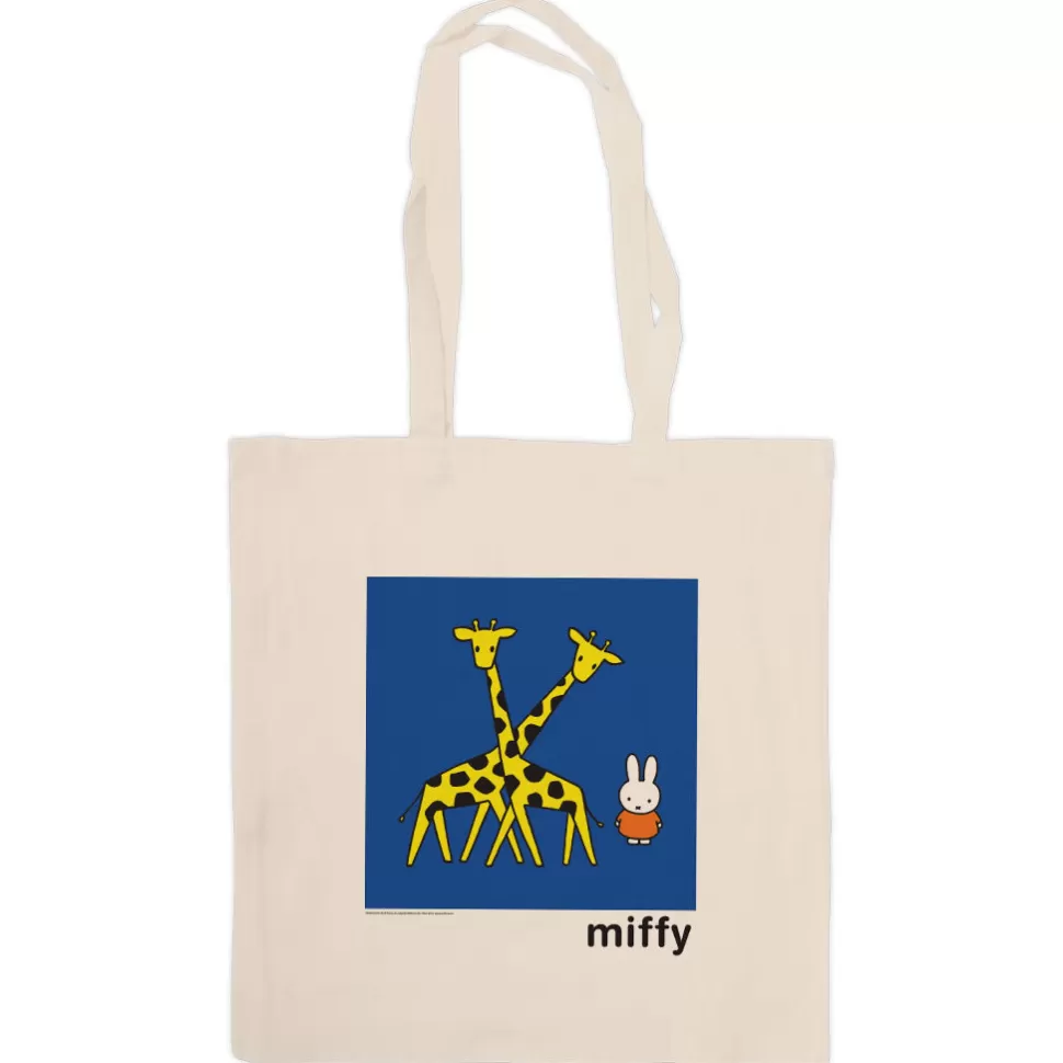 Shop Miffy With Two Giraffes Tote Bag