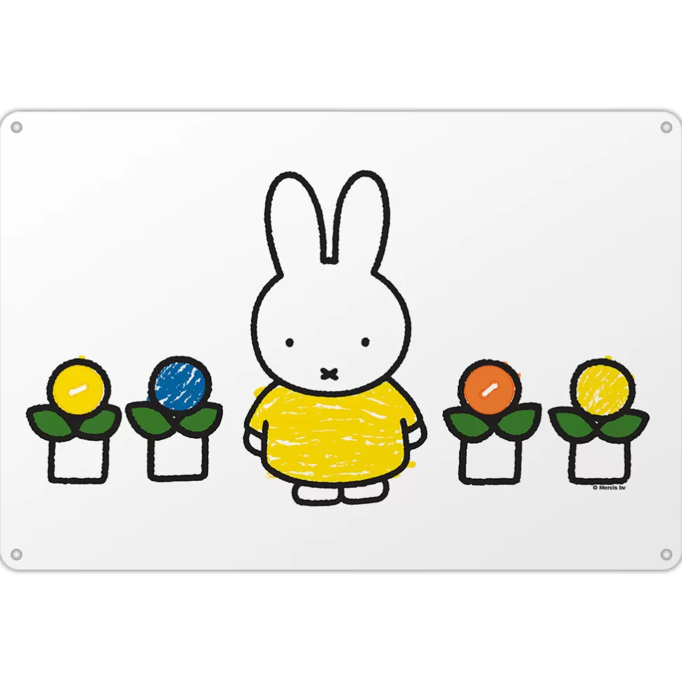 Discount Miffy Yellow Dress Metal Sign