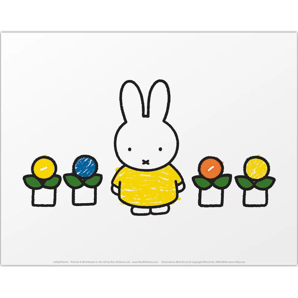 Hot Miffy Yellow Dress Mini Poster