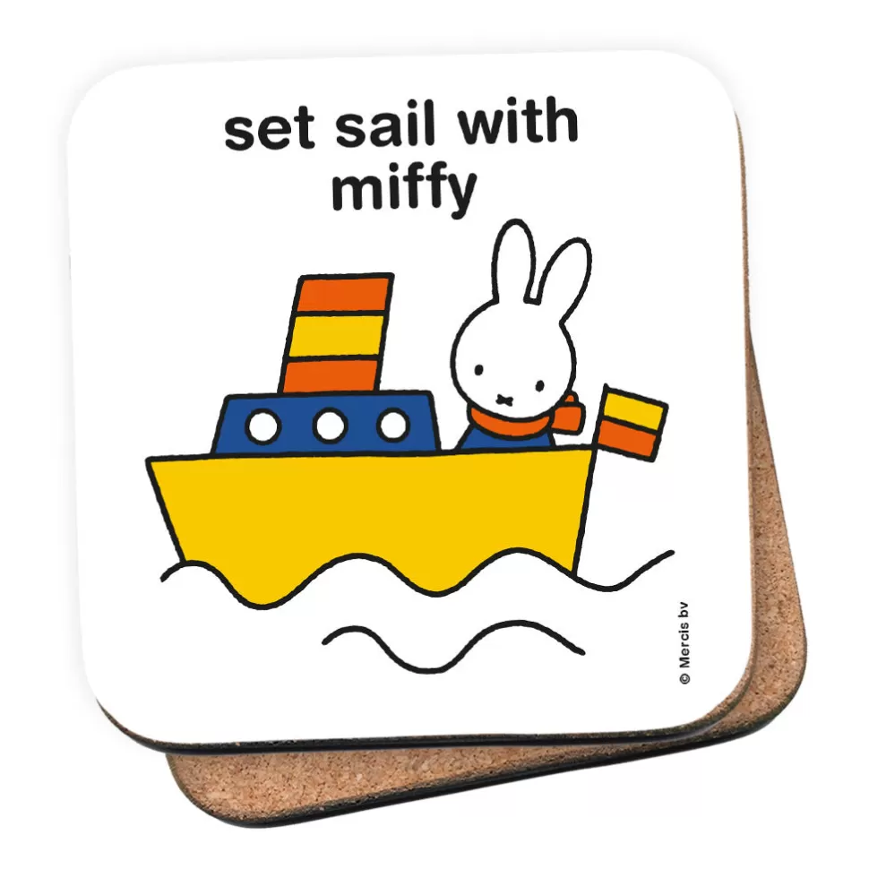 Best Sale Miffy Set Sail With Personalised Coaster