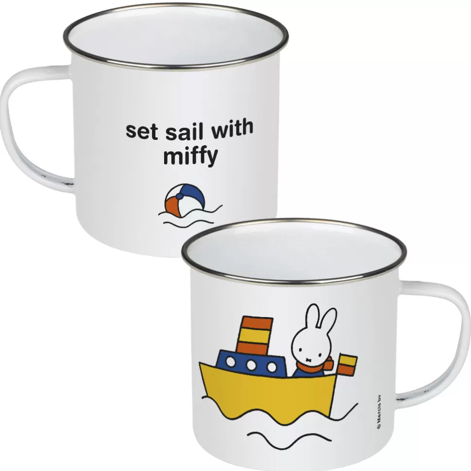 Fashion Miffy Set Sail With Personalised Enamel Mug