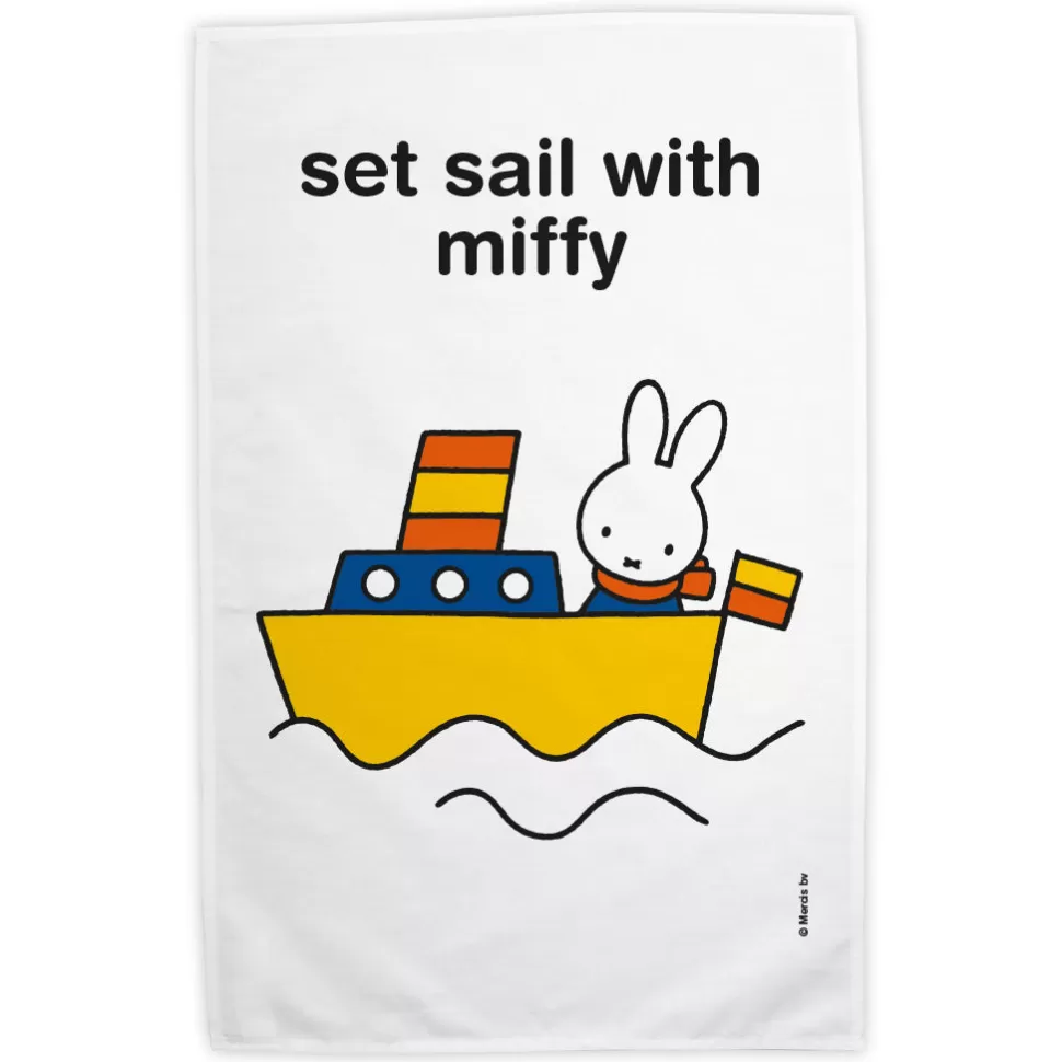 Best Sale Miffy Set Sail With Personalised Tea Towel