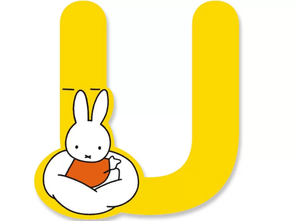 Best Miffy U (Yellow) - A To Z Wooden Letter